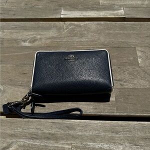 Coach Blue Leather Women’s Wristlet